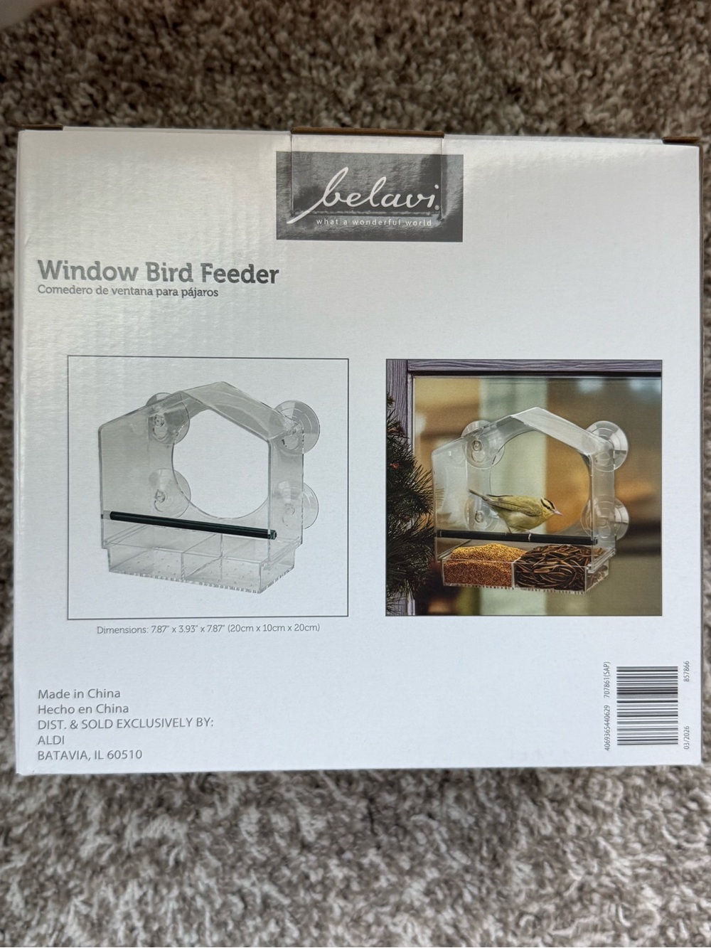 Clear Window Bird Feeder